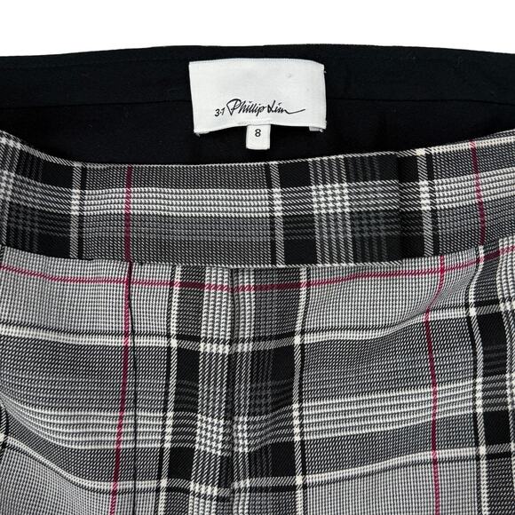 3.1 PHILLIP LIM Wool Blend Straight Leg Plaid Pant Sz 8 - Picture 4 of 9